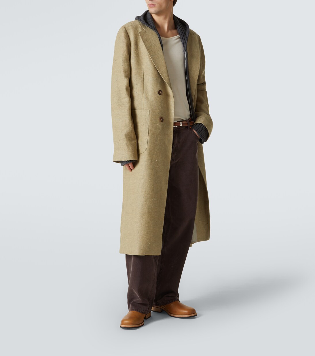 Robe 리넨 실크 오버코트 | Our Legacy