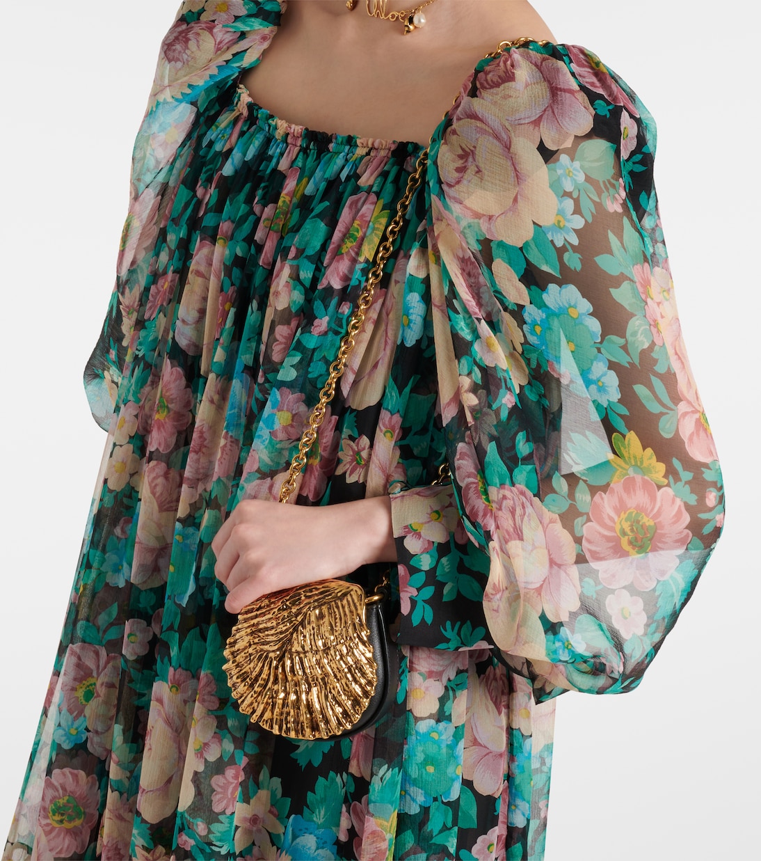 Sea Treasures Mini leather clutch | Chloé