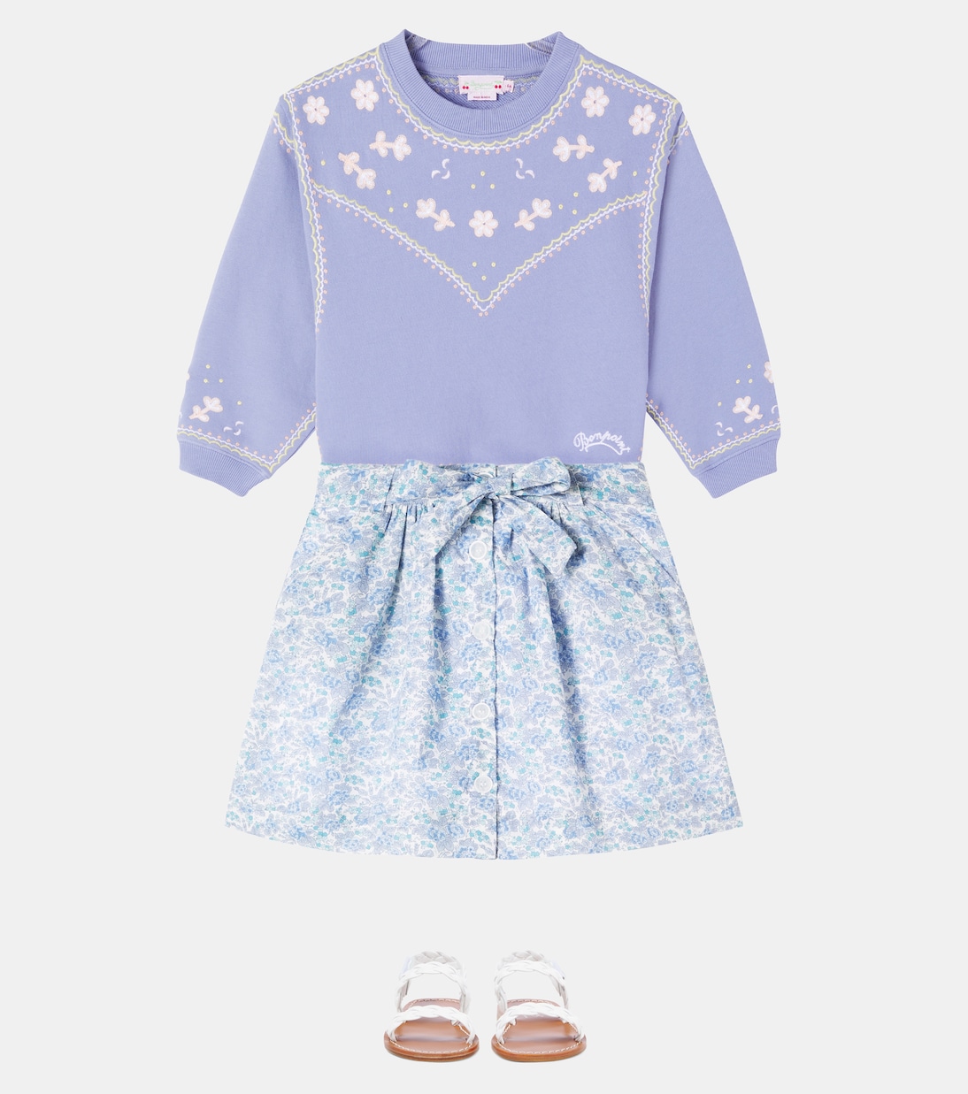 Gonna Esterina in cotone | Bonpoint