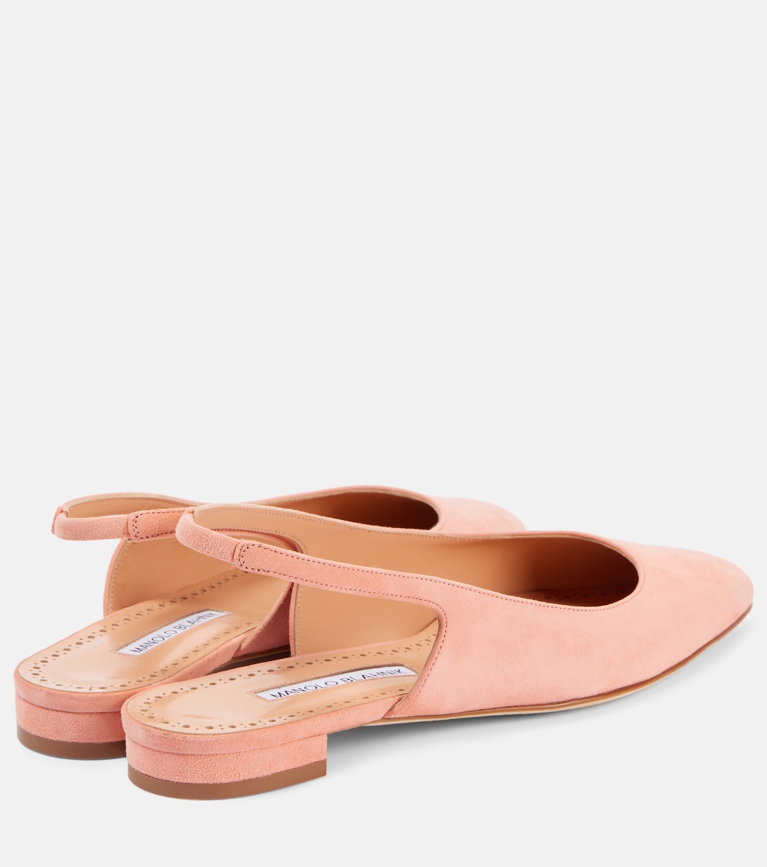 Sawra 10 suede slingback flats | Manolo Blahnik