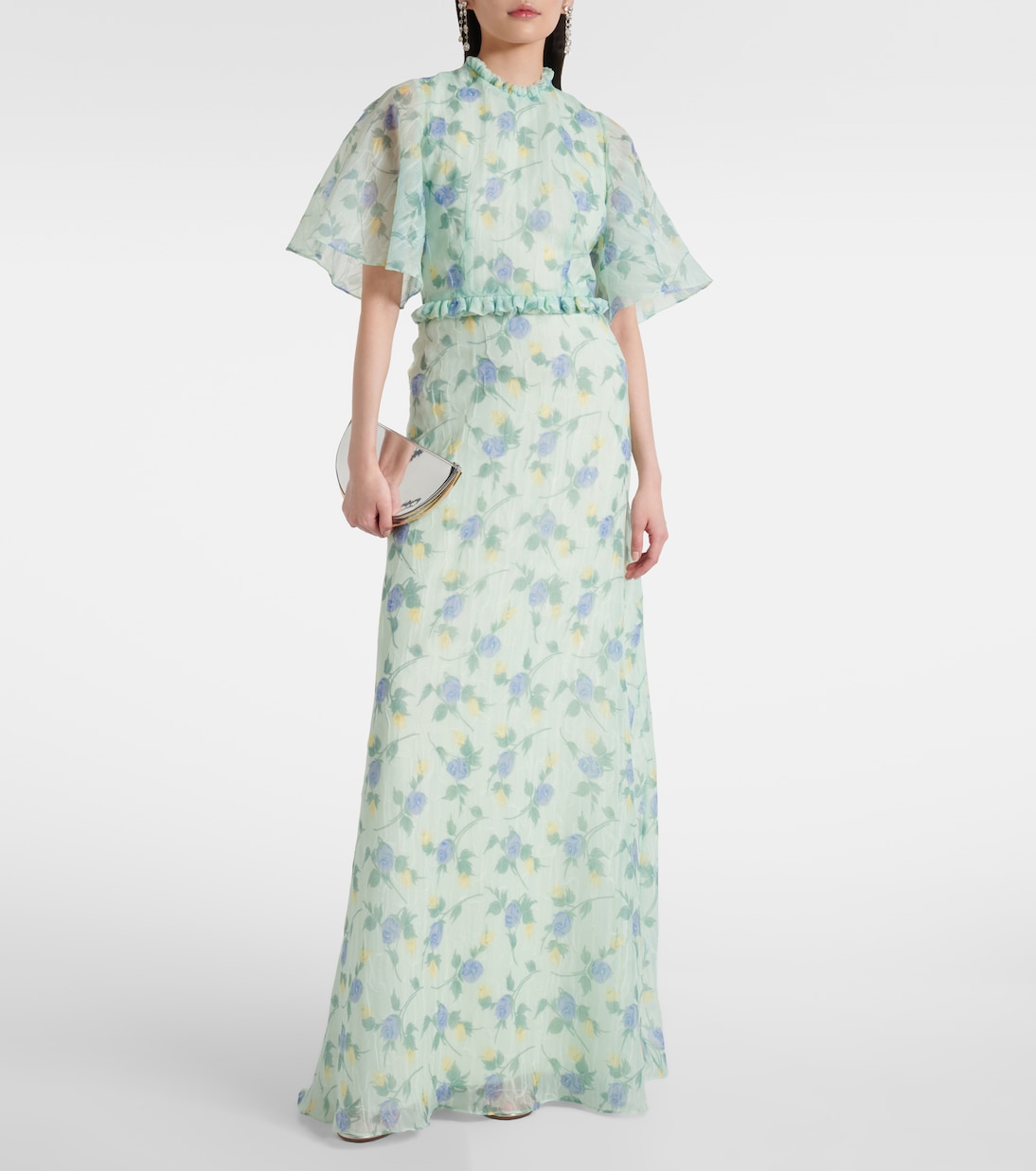 Robe longue Heather à fleurs | Markarian