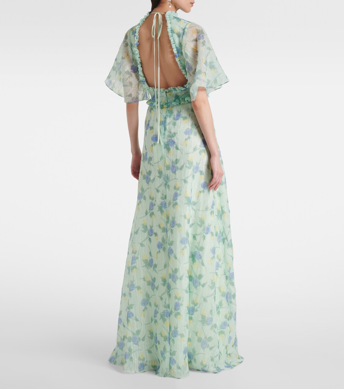 Robe longue Heather à fleurs | Markarian