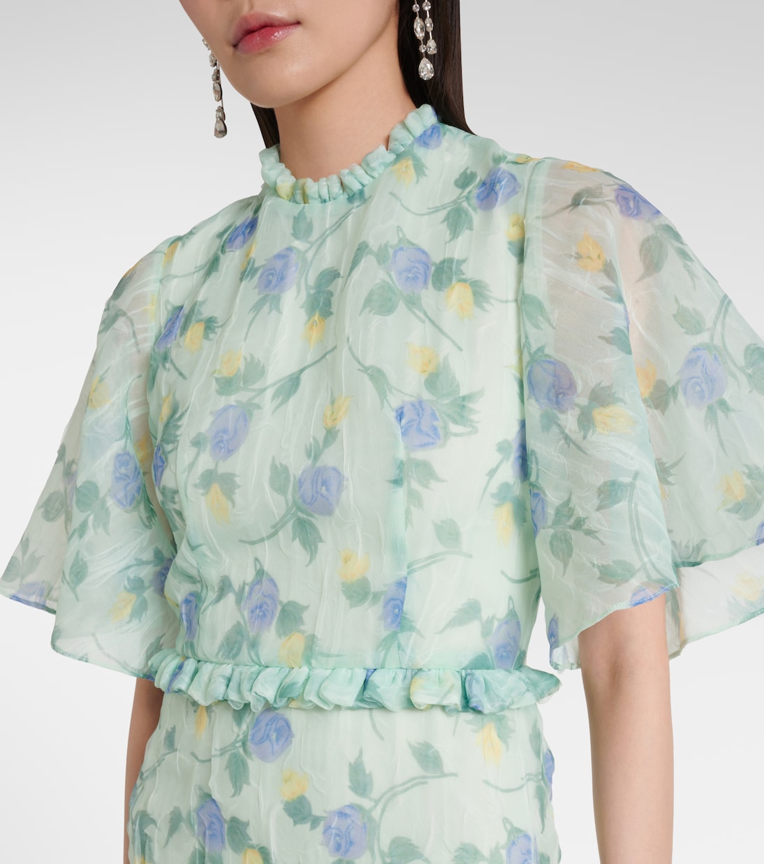 Robe longue Heather à fleurs | Markarian