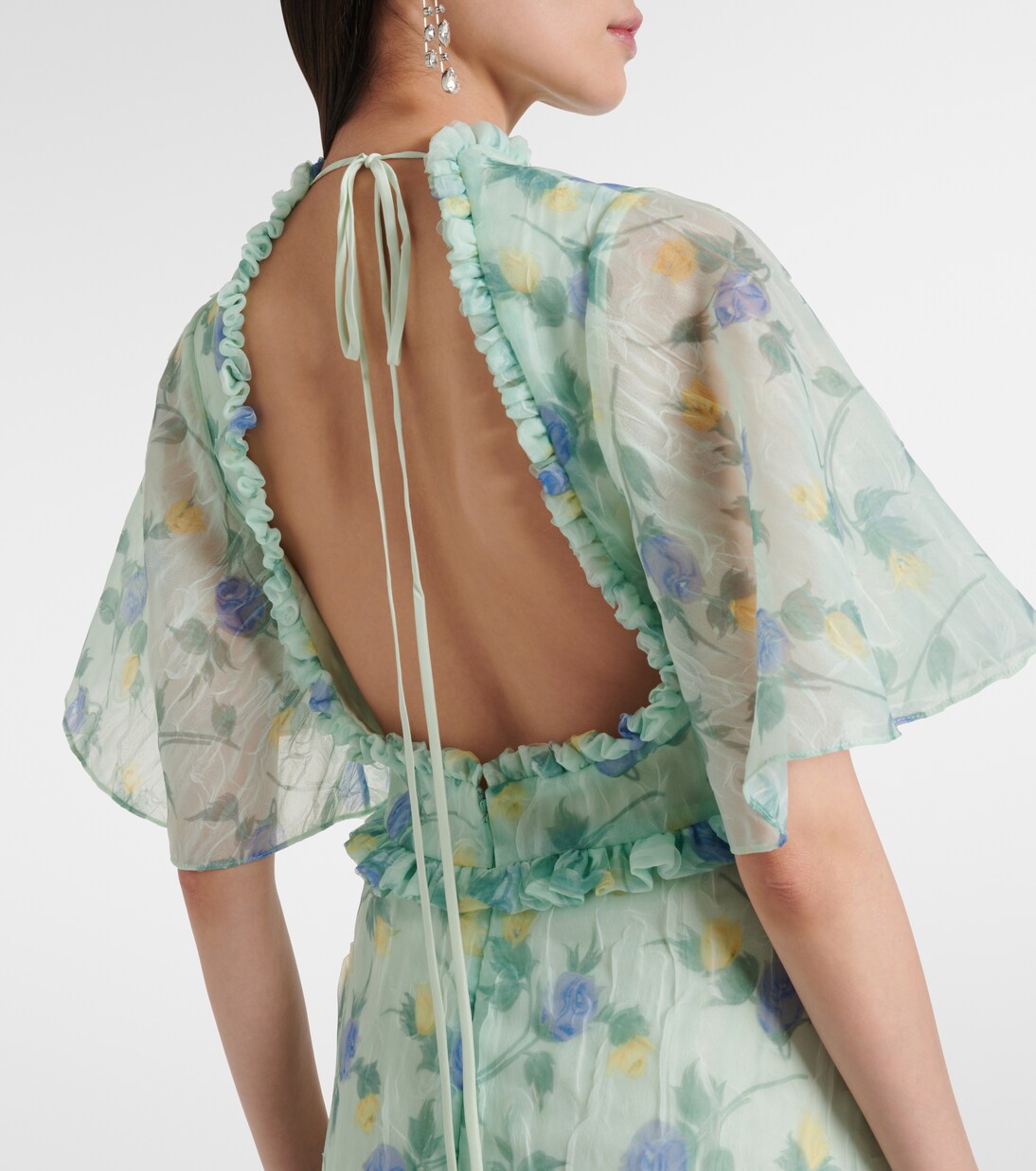 Robe longue Heather à fleurs | Markarian