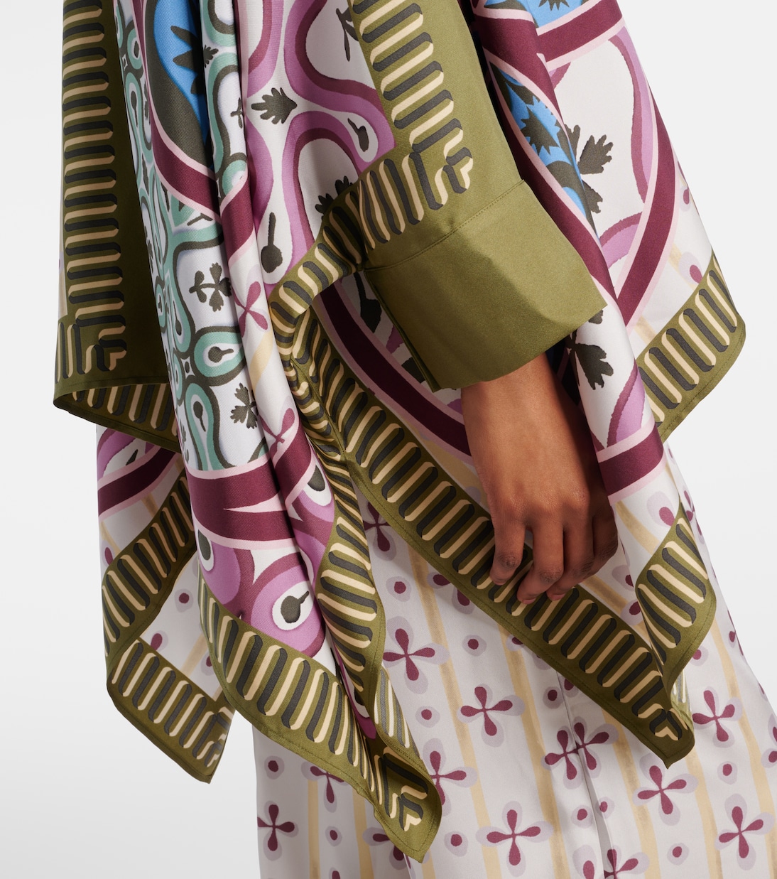 Foulard printed silk twill shirt | La DoubleJ