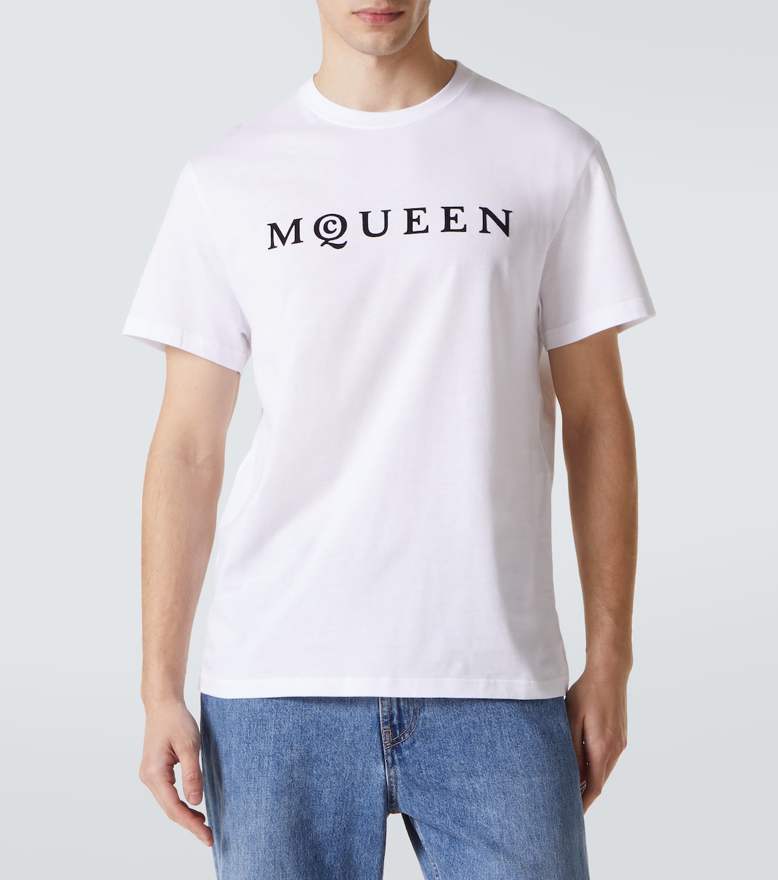Logo printed cotton T-shirt | McQueen