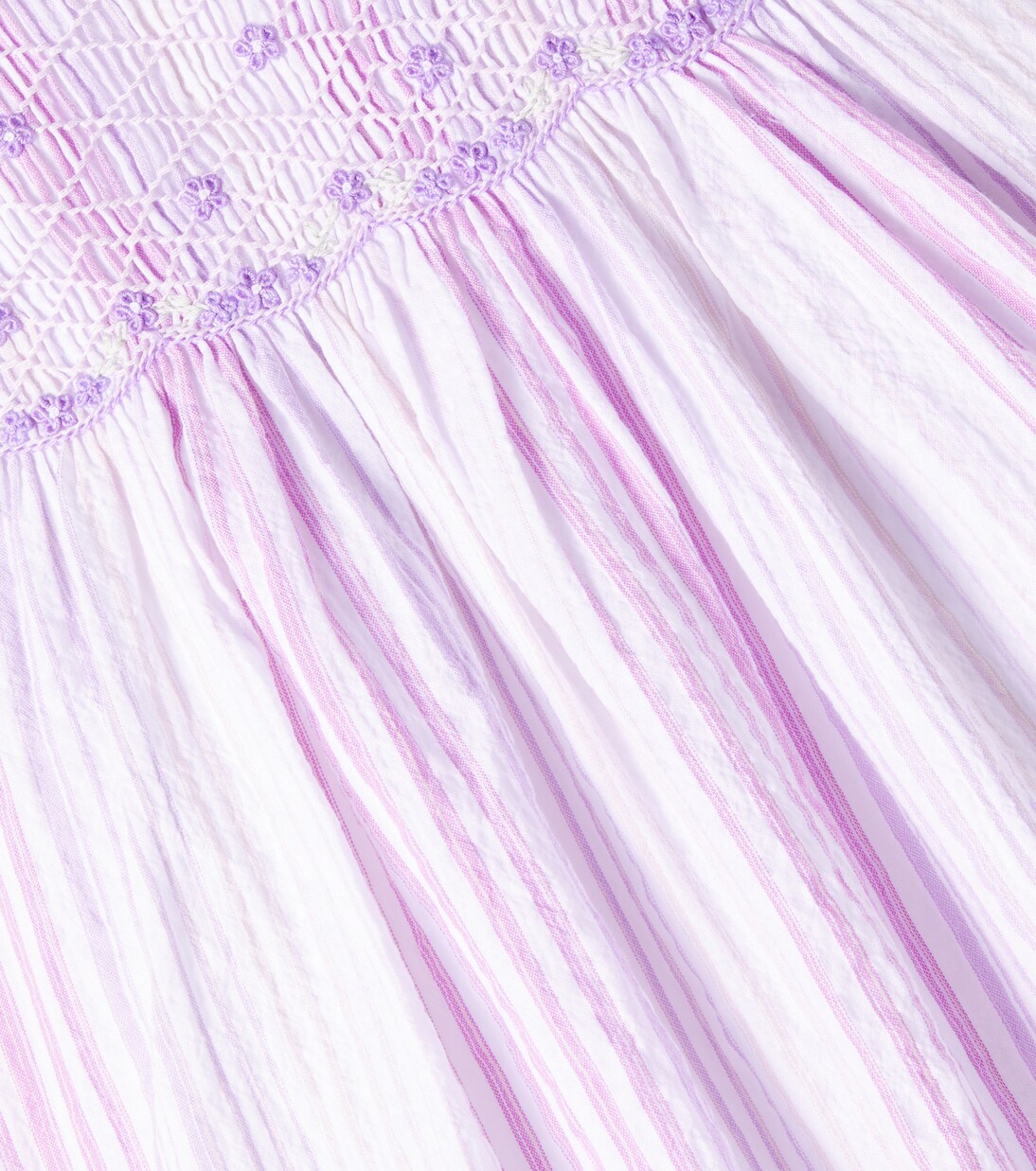 Baby striped ruffled cotton dress | Tartine et Chocolat