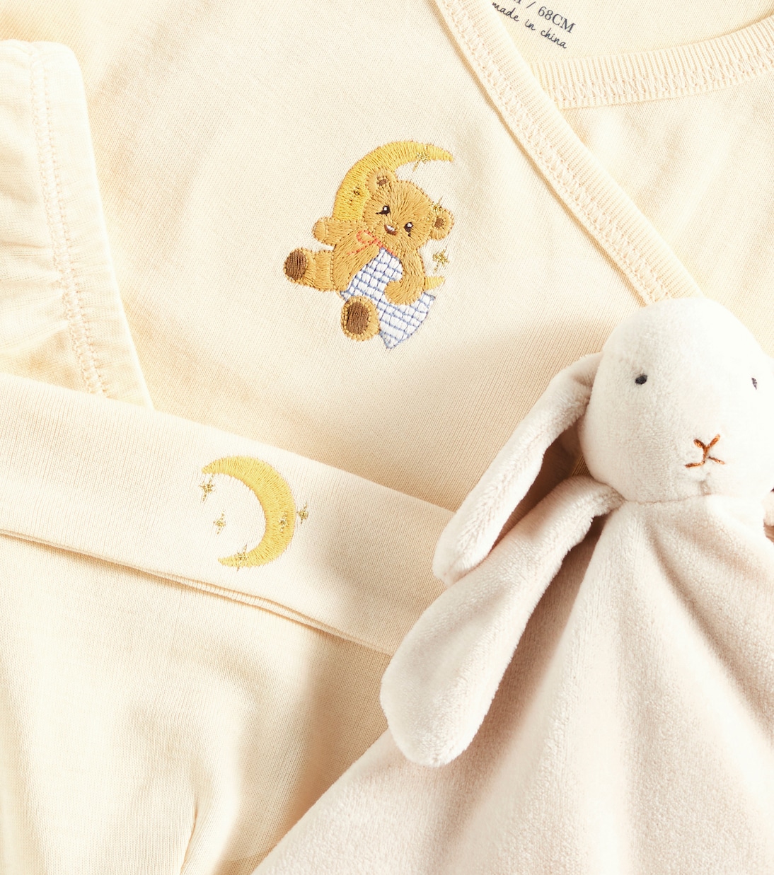 Baby cotton top, pants, beanie, and comforter set | Konges Sløjd