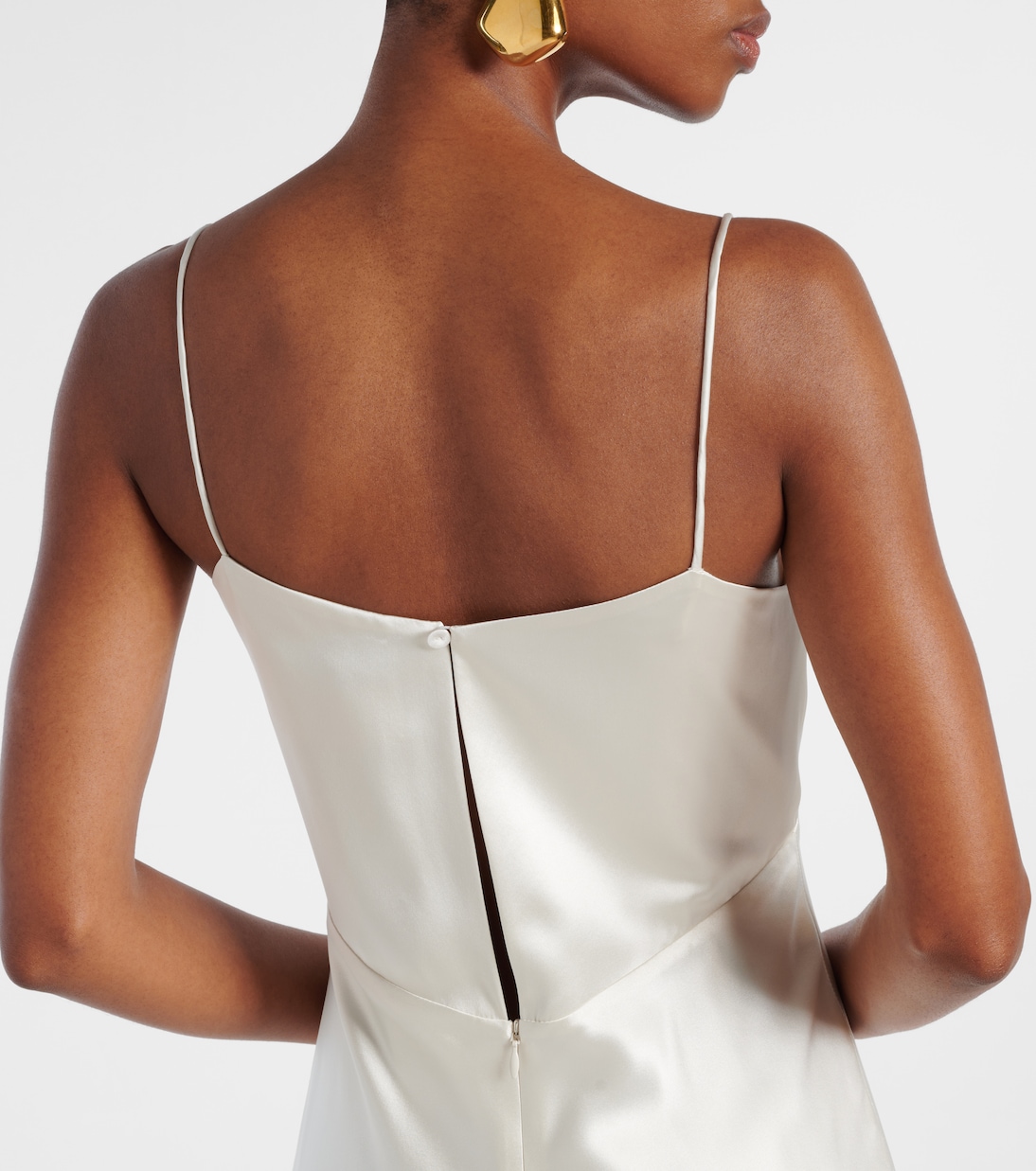 Vestido de fiesta de satén de seda | Max Mara