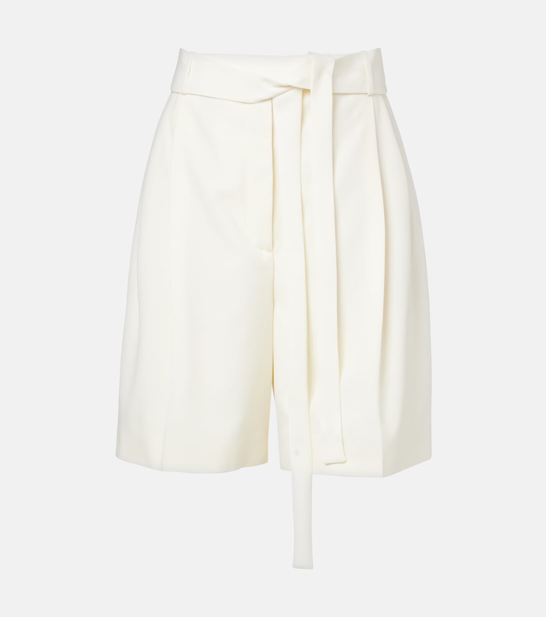 Belted virgin wool Bermuda shorts | Róhe