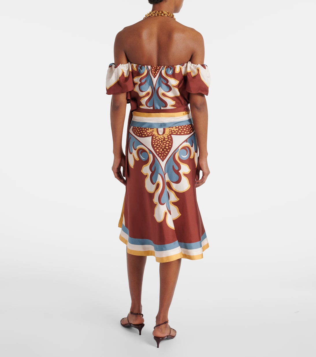 Bedruckter Wickelrock aus Seide | La DoubleJ