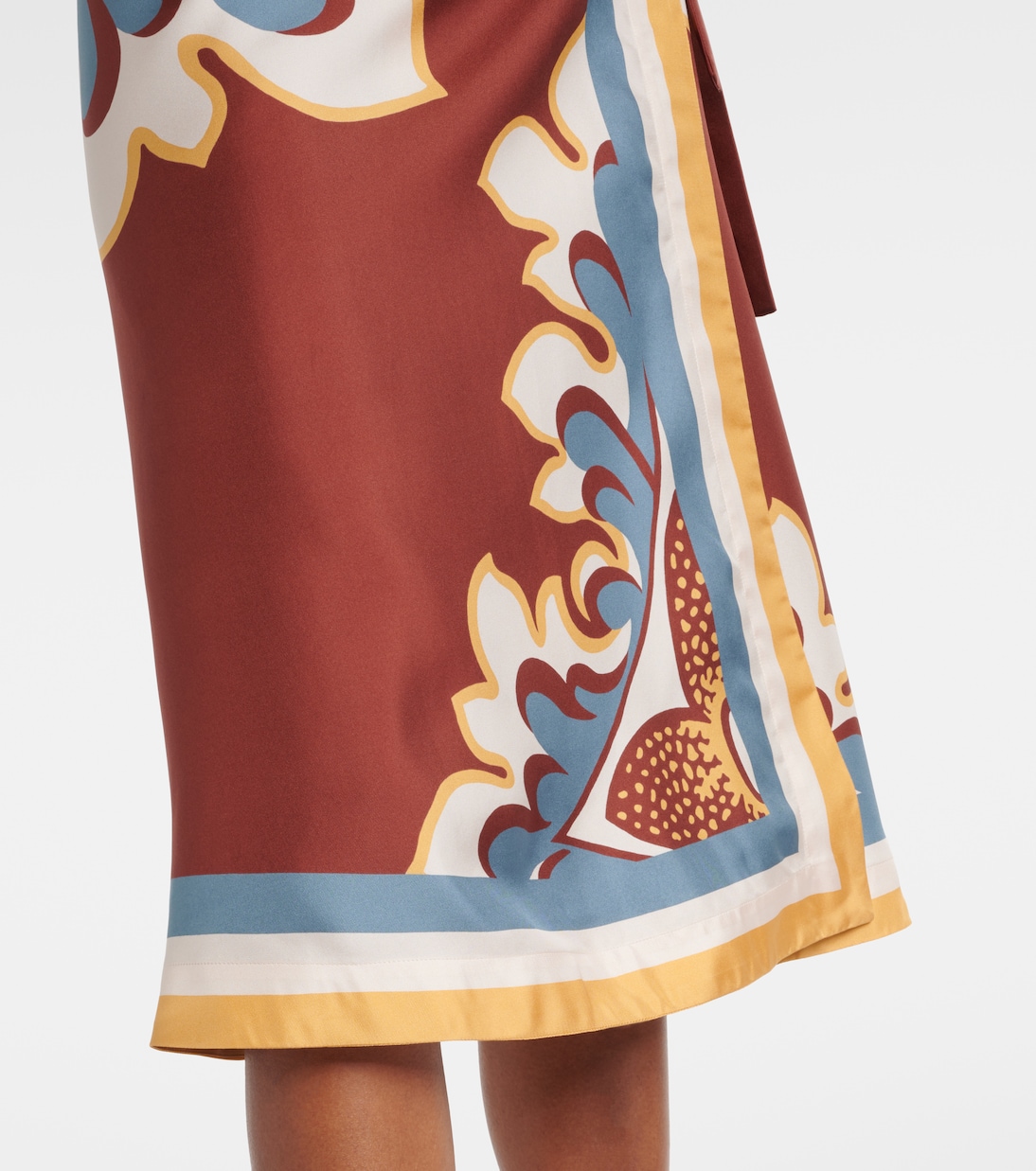 Bedruckter Wickelrock aus Seide | La DoubleJ