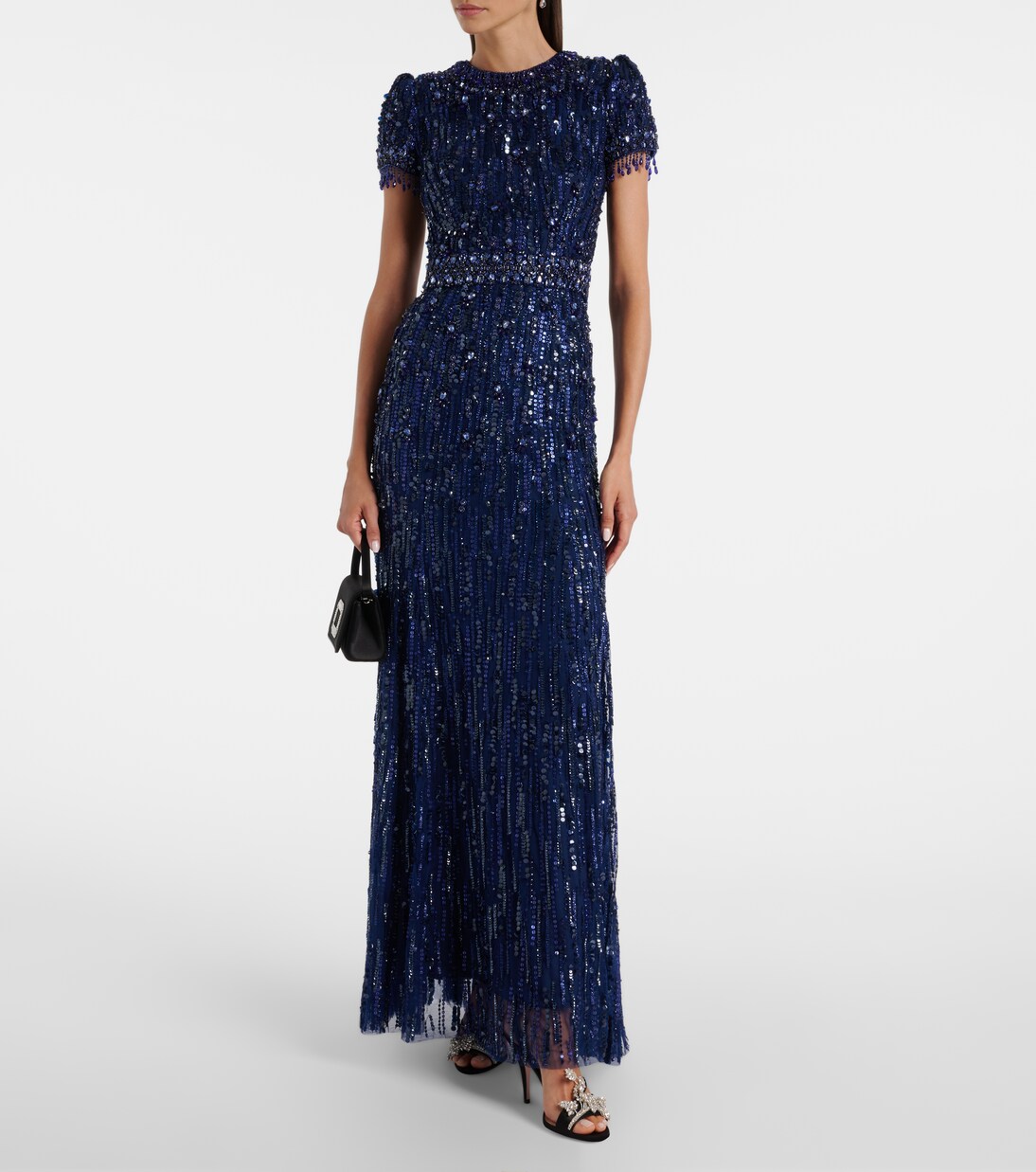 Robe longue Roxy à sequins | Jenny Packham