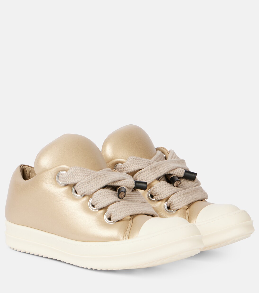 Sneakers Jumbolace aus Metallic-Leder | Rick Owens