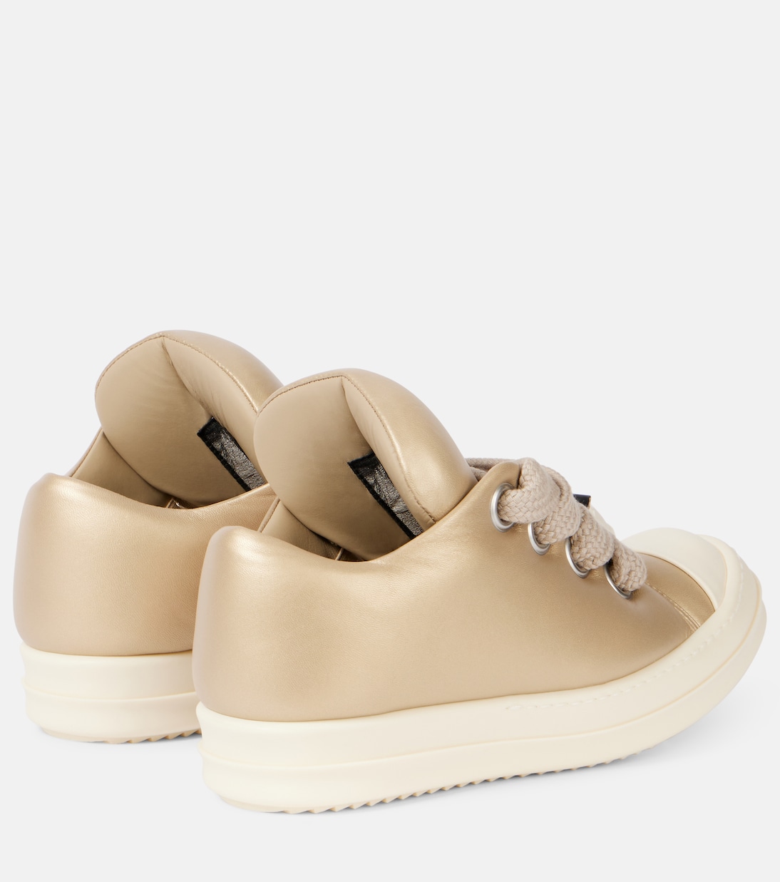 Sneakers Jumbolace aus Metallic-Leder | Rick Owens
