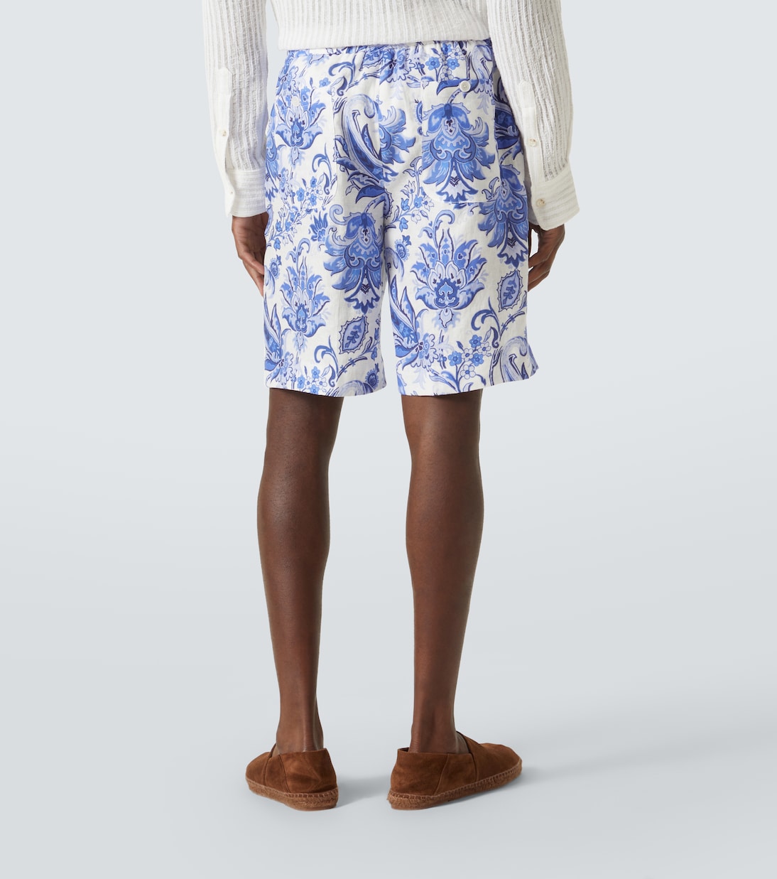 Paisley linen Bermuda shorts | Etro
