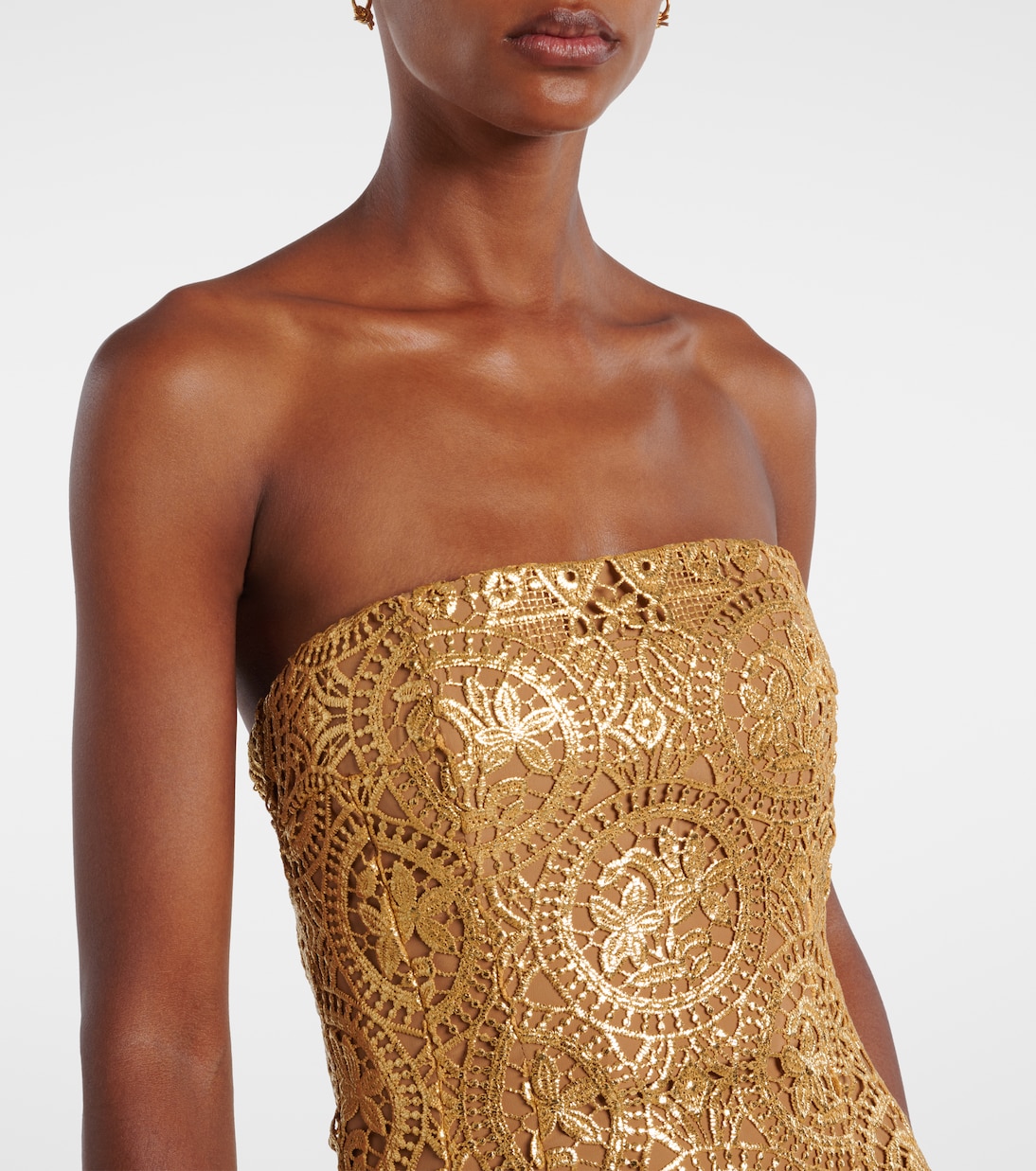 Robe midi Leila en guipure | Emilia Wickstead