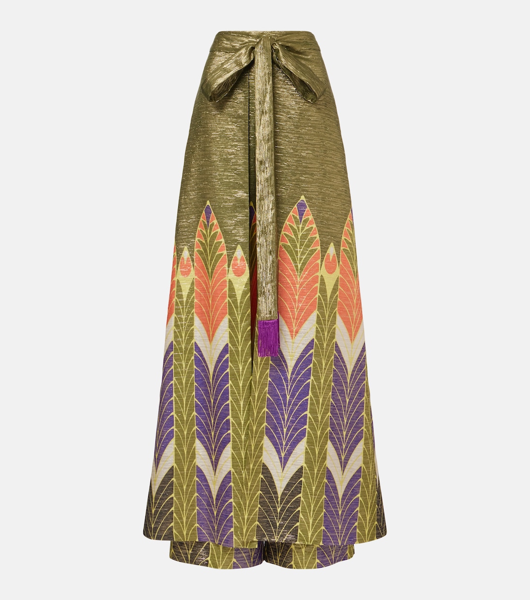 Printed silk-blend wide-leg pants | Valentino