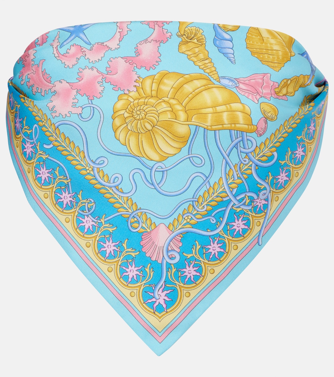 Top bandeau Underwater Barocco de sarga | Versace