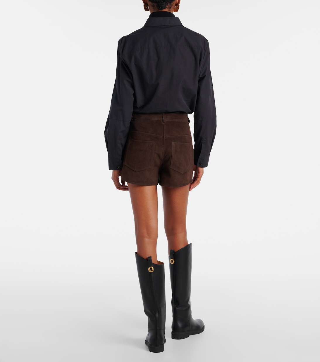 Leontine suede shorts | Nour Hammour