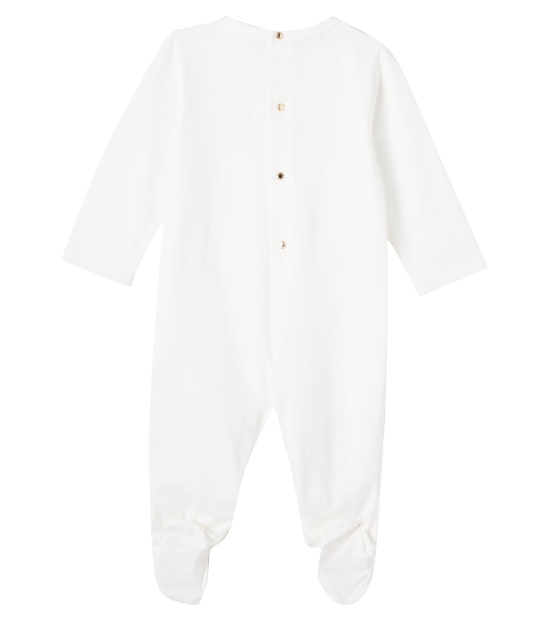 Baby logo cotton-blend jersey onesie | Versace Kids