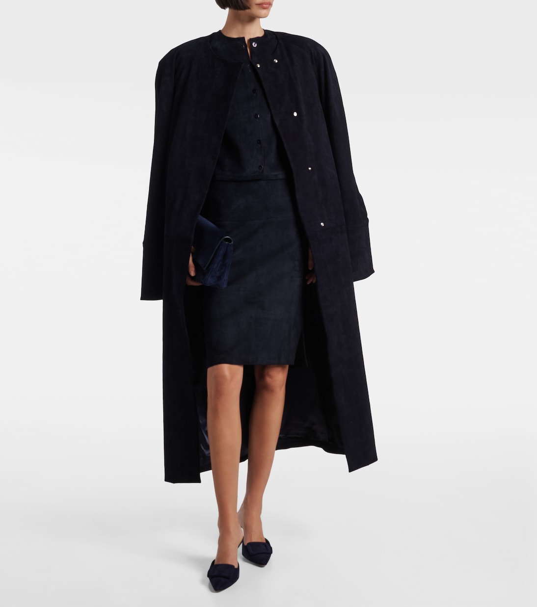 Cardigan Astrid 24 aus Veloursleder | Stouls