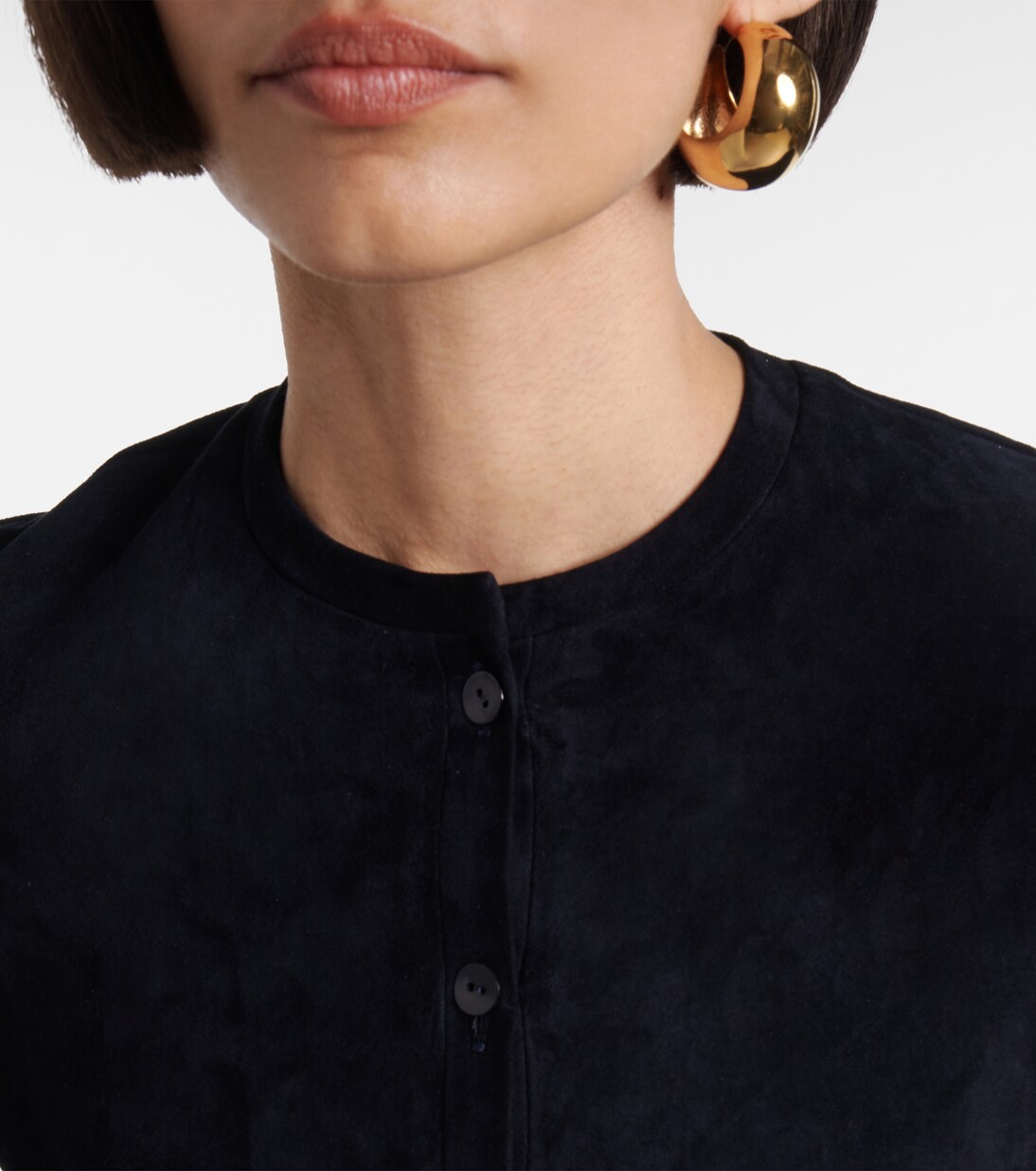 Cardigan Astrid 24 aus Veloursleder | Stouls