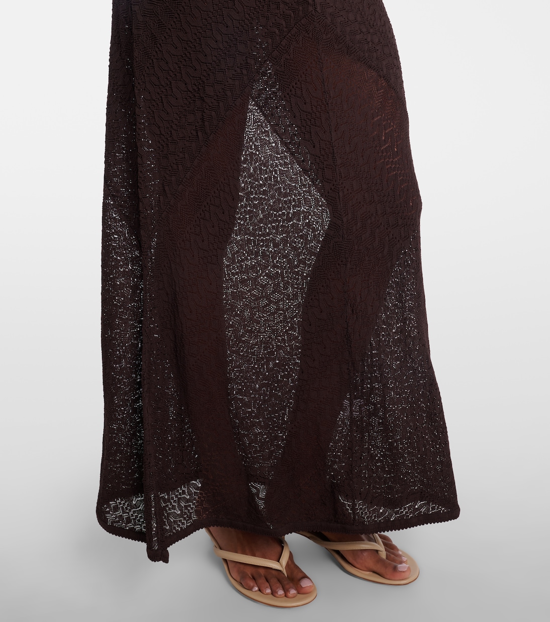 Vera knitted open-back maxi dress | Staud