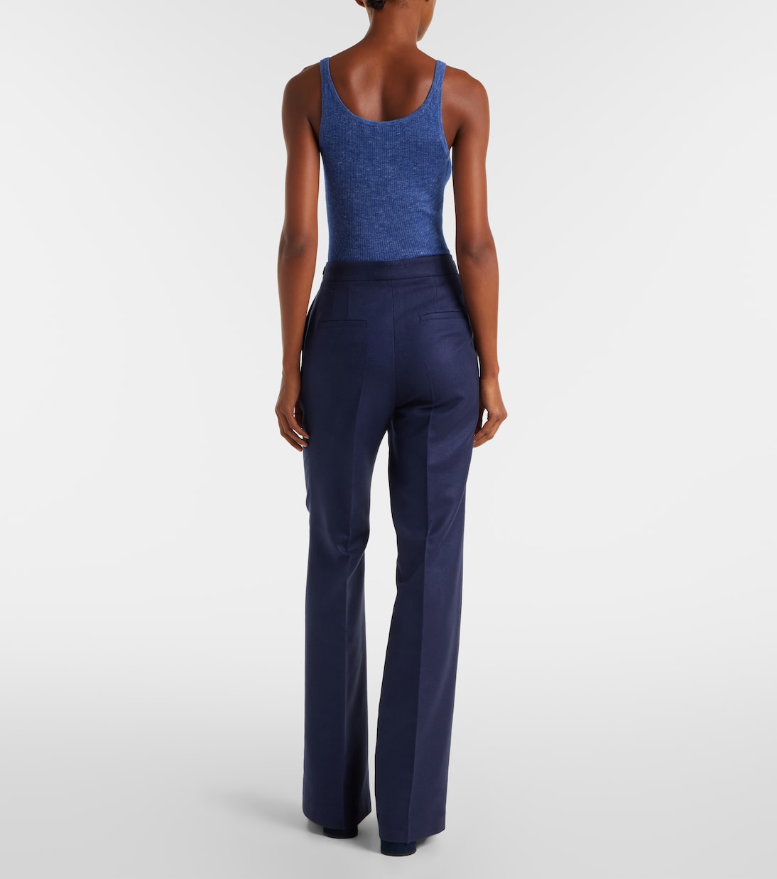 Pantaloni flared Vesta in seta | Gabriela Hearst