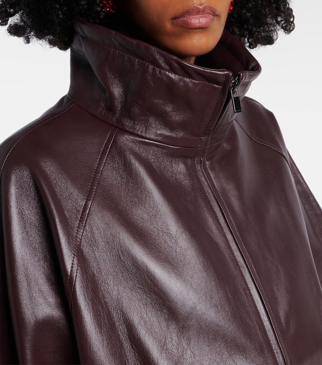 Oversize-Bomberjacke aus Leder | Magda Butrym