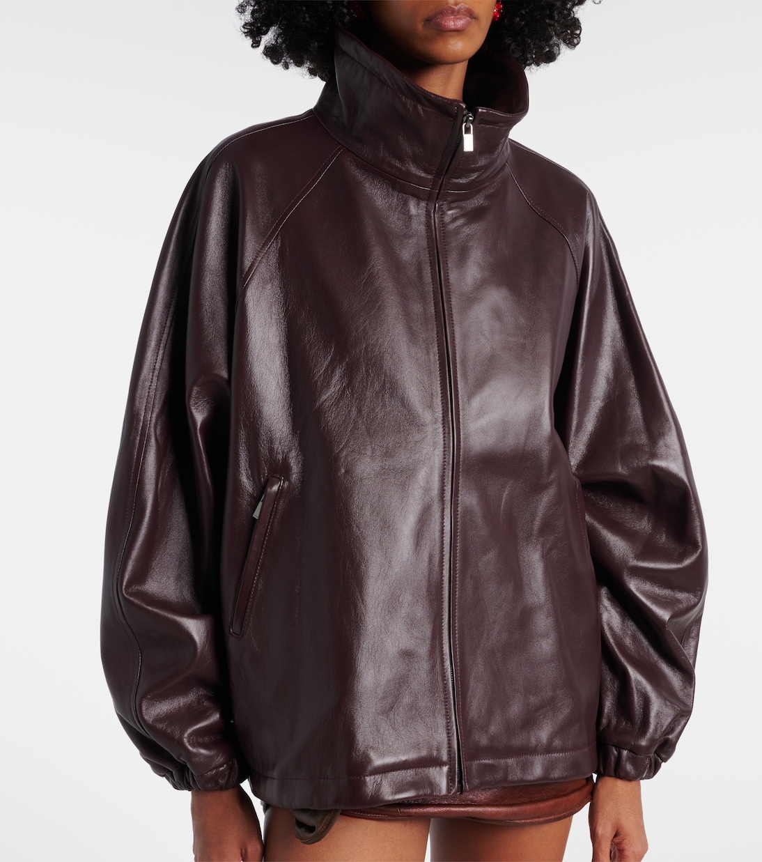 Oversize-Bomberjacke aus Leder | Magda Butrym