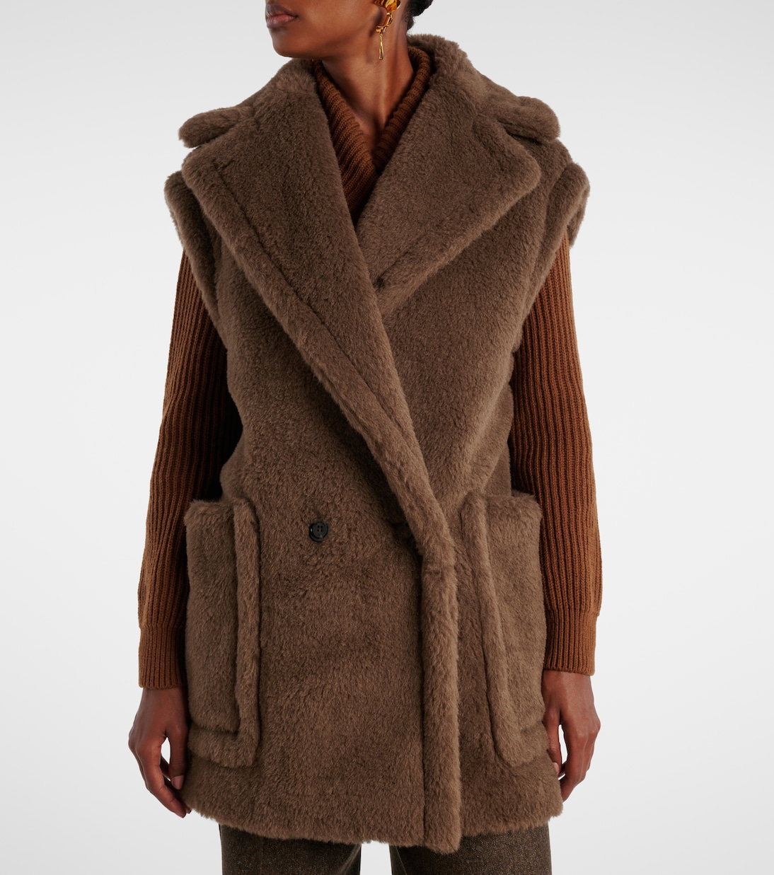 Weste aus Alpakawolle, Wolle und Seide | Max Mara