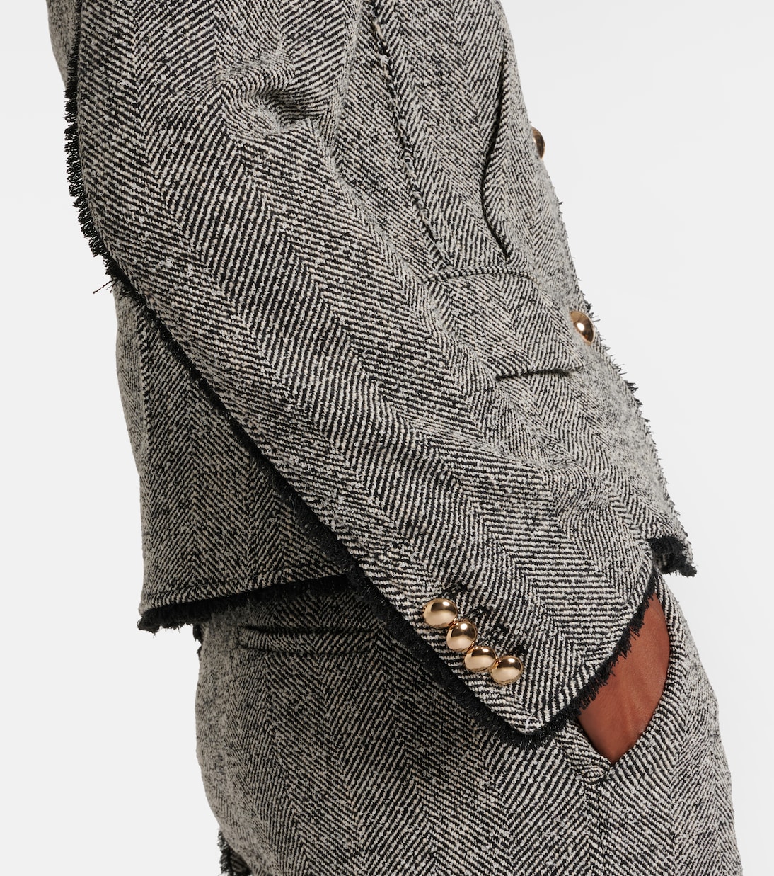 Ivie herringbone jacket | Simkhai