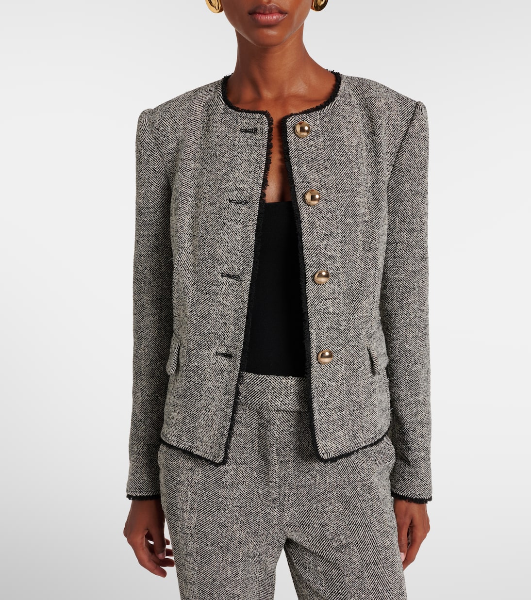Ivie herringbone jacket | Simkhai