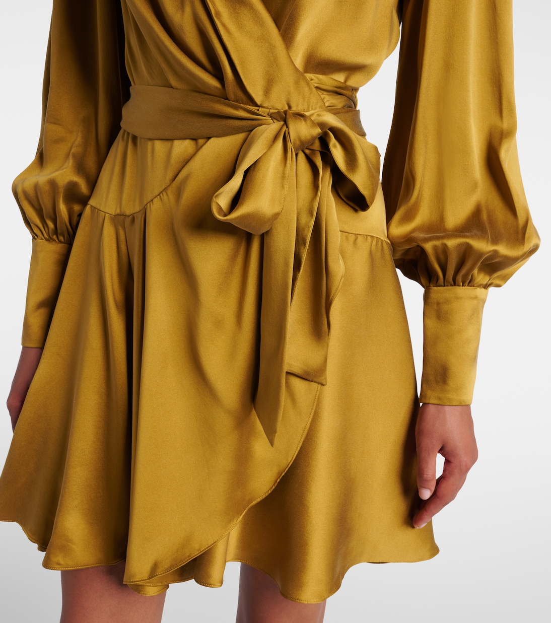 Wickelkleid aus Seidensatin | Zimmermann