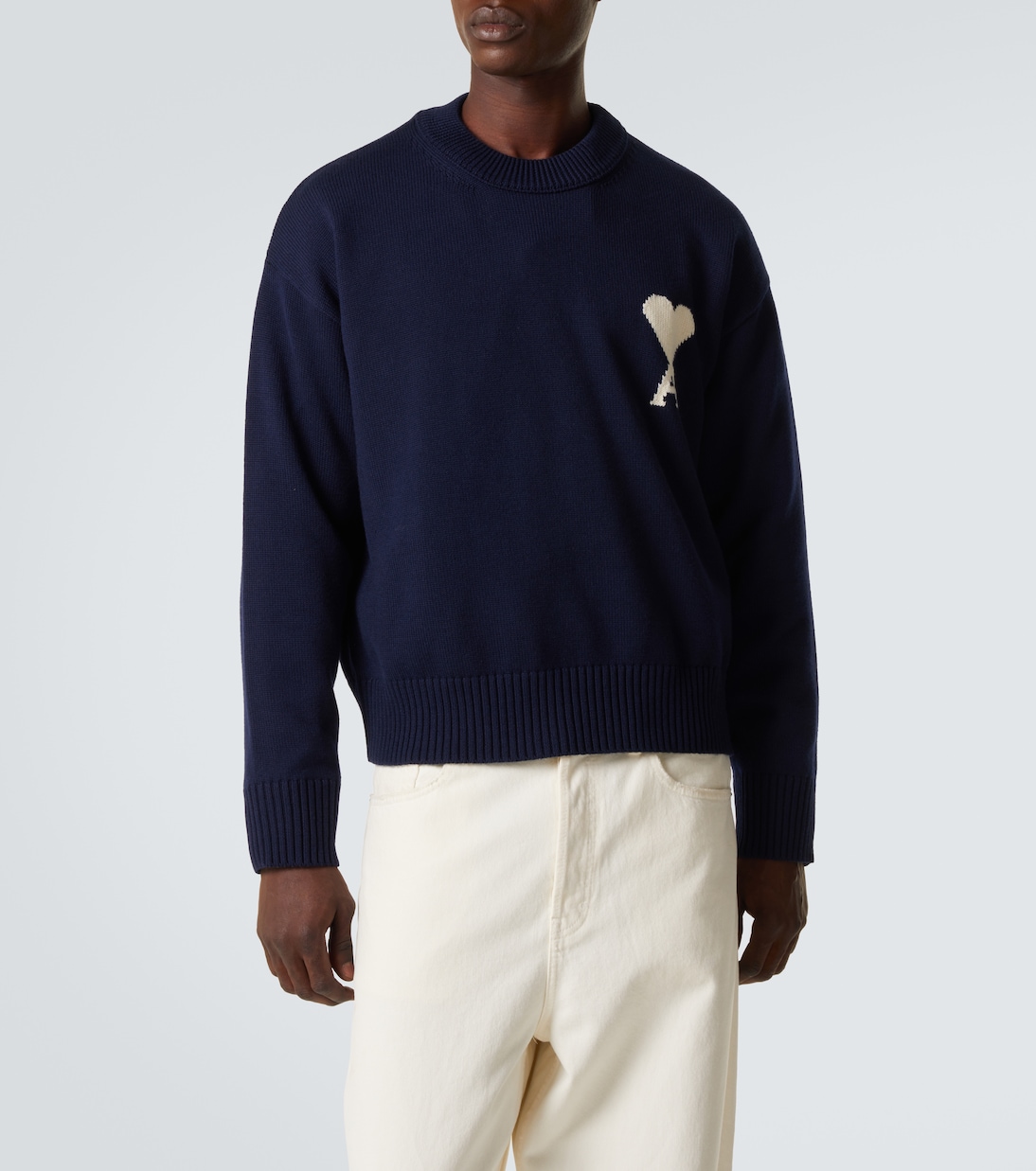 Ami de Cœur wool and cotton sweater | Ami Paris