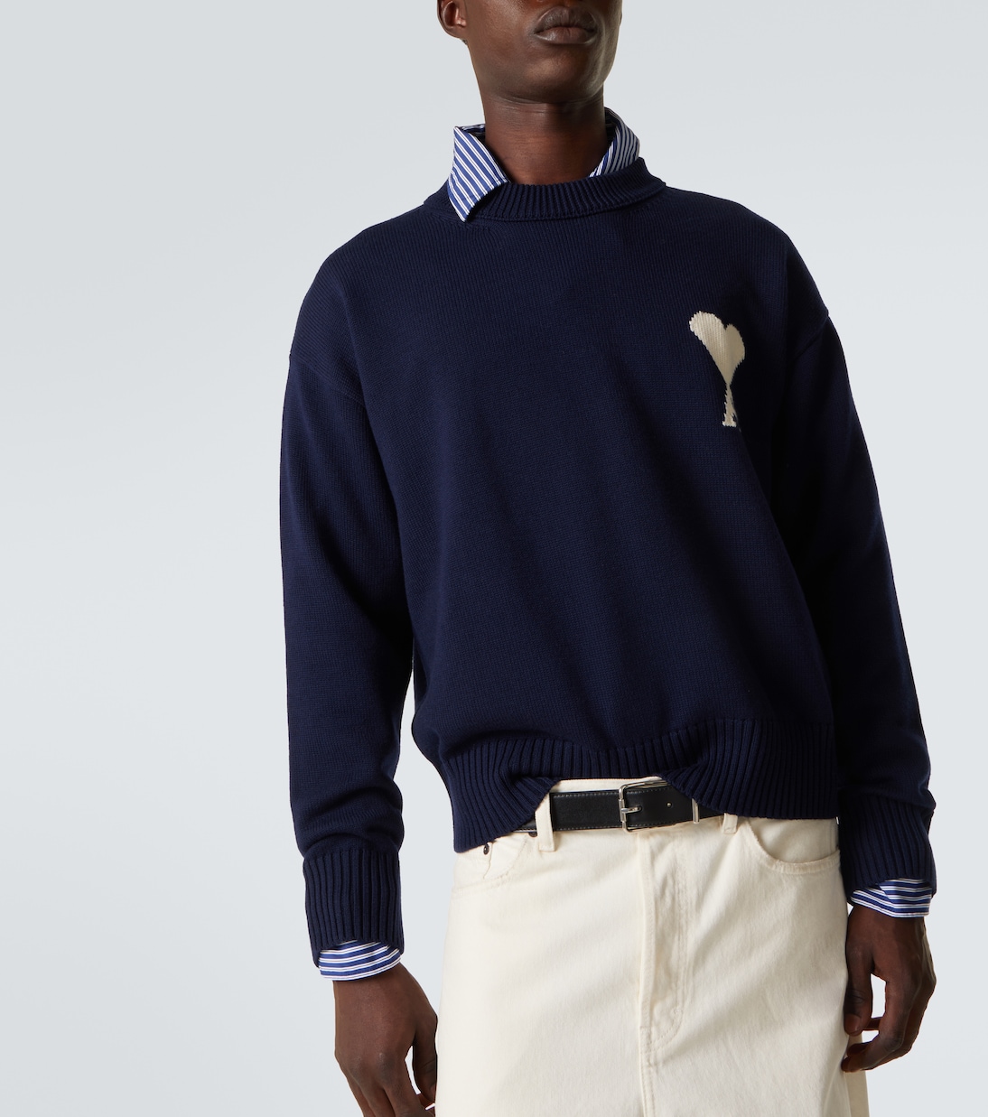 Ami de Cœur wool and cotton sweater | Ami Paris