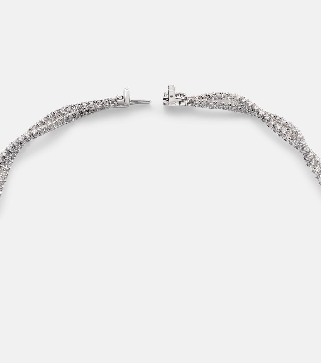 Halskette Y-Couture aus 18kt Weißgold (750/1000) mit Diamanten | Yeprem