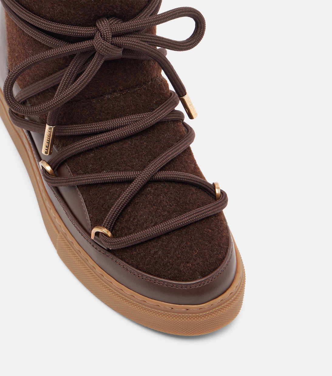 Felt Wedge leather-trimmed snow boots | Inuikii