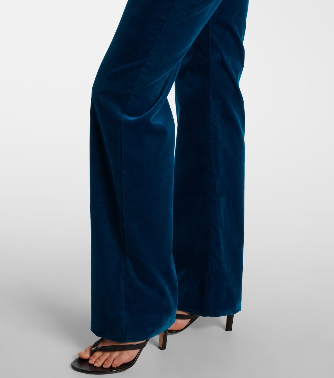 Cotton-blend velvet flared pants | Rabanne