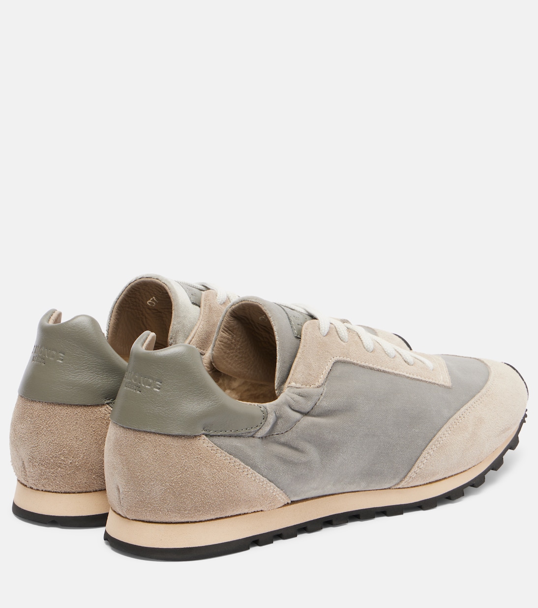 Sneakers Slim Runner aus Samt und Veloursleder | Le Monde Béryl