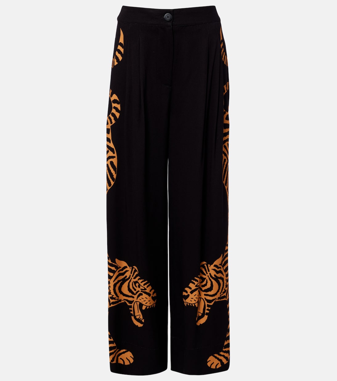 Black Tiger wide-leg pants | Farm Rio