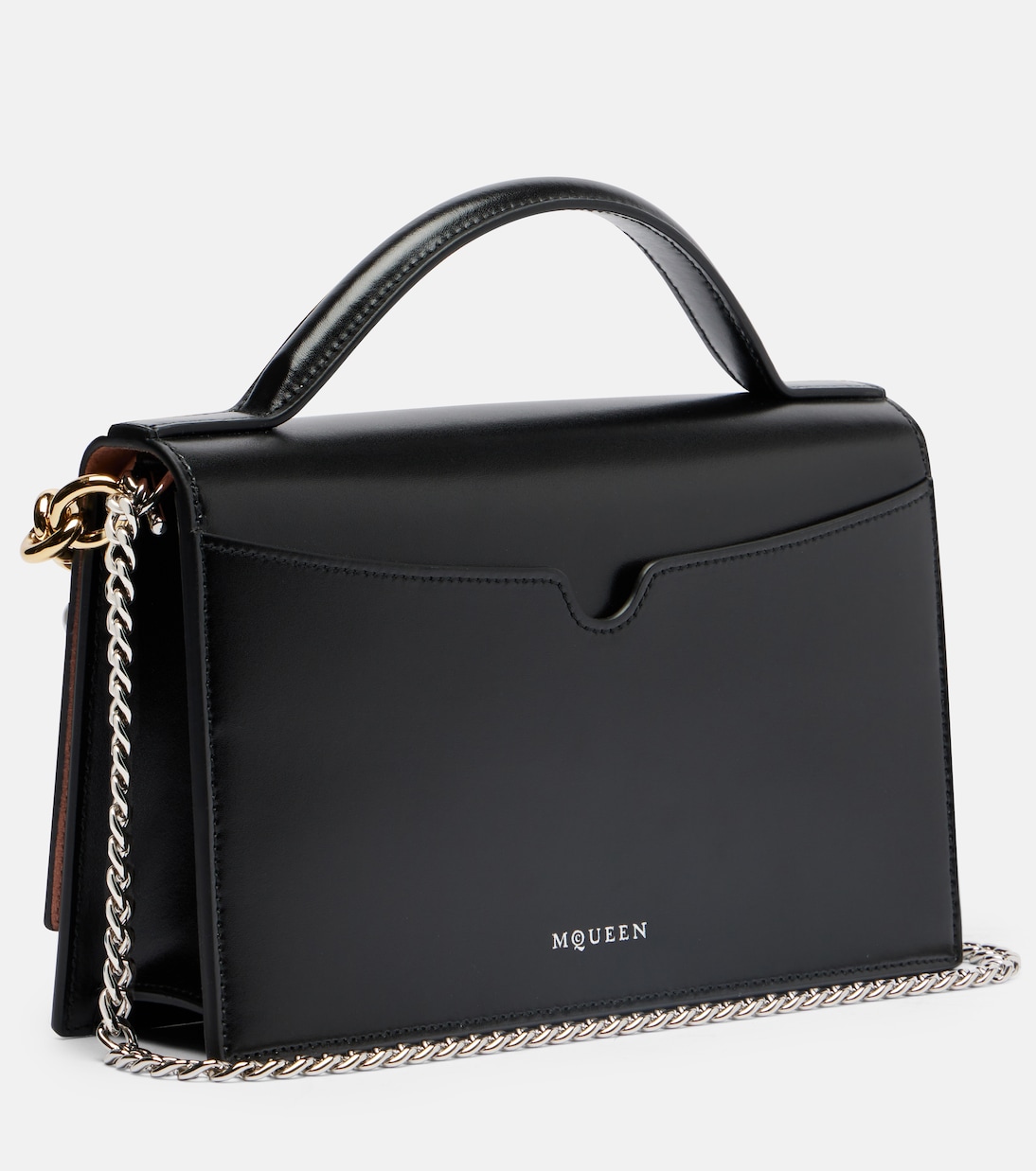 Sac Skull Small en cuir à ornements | McQueen