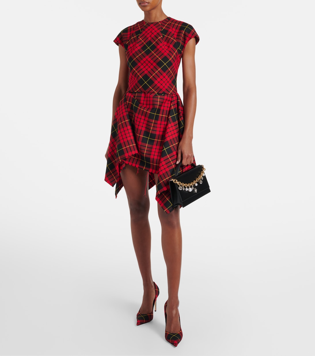 Sac Skull Small en cuir à ornements | McQueen