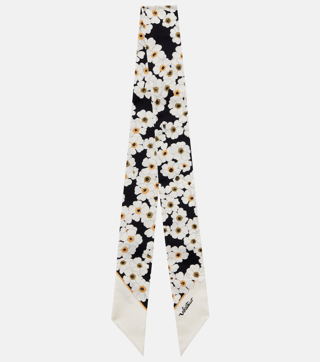 Après L'Hiver floral silk twill scarf | Valentino