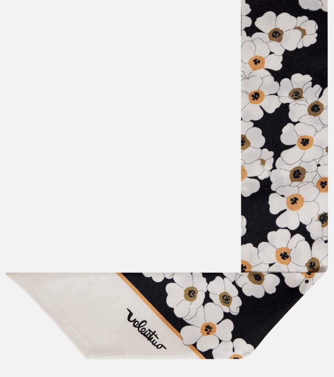 Après L'Hiver floral silk twill scarf | Valentino