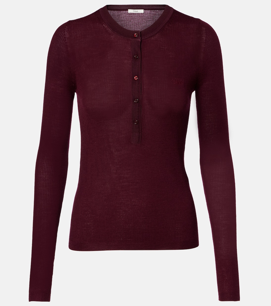 Wool Henley shirt | Chloé