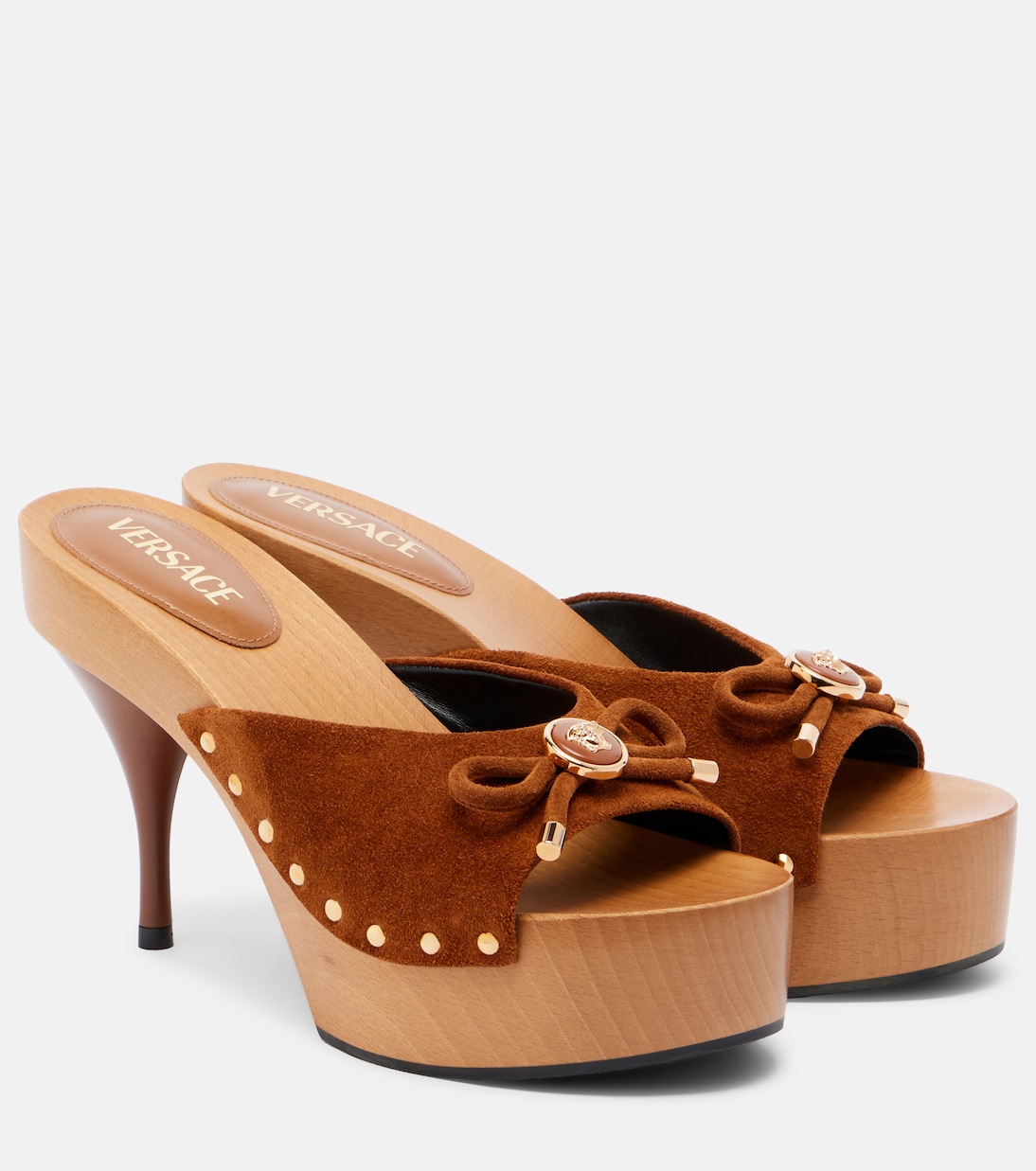 Opera Medusa suede mules | Versace