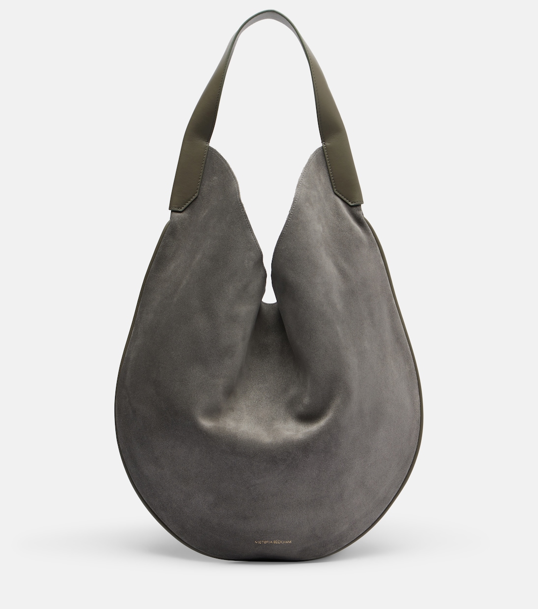Soft Plié suede shoulder bag | Victoria Beckham