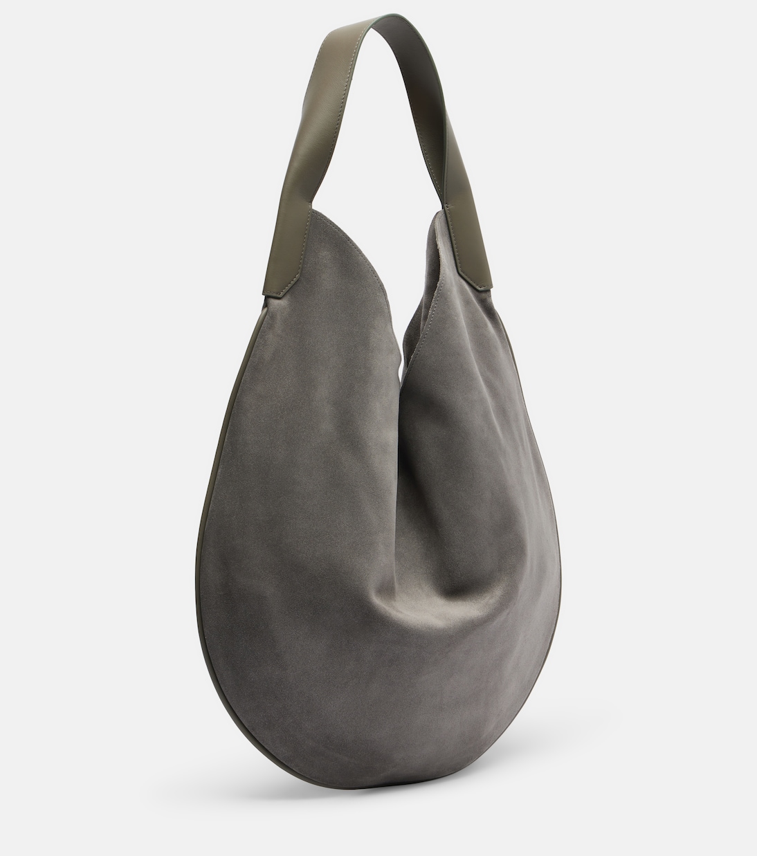 Soft Plié suede shoulder bag | Victoria Beckham